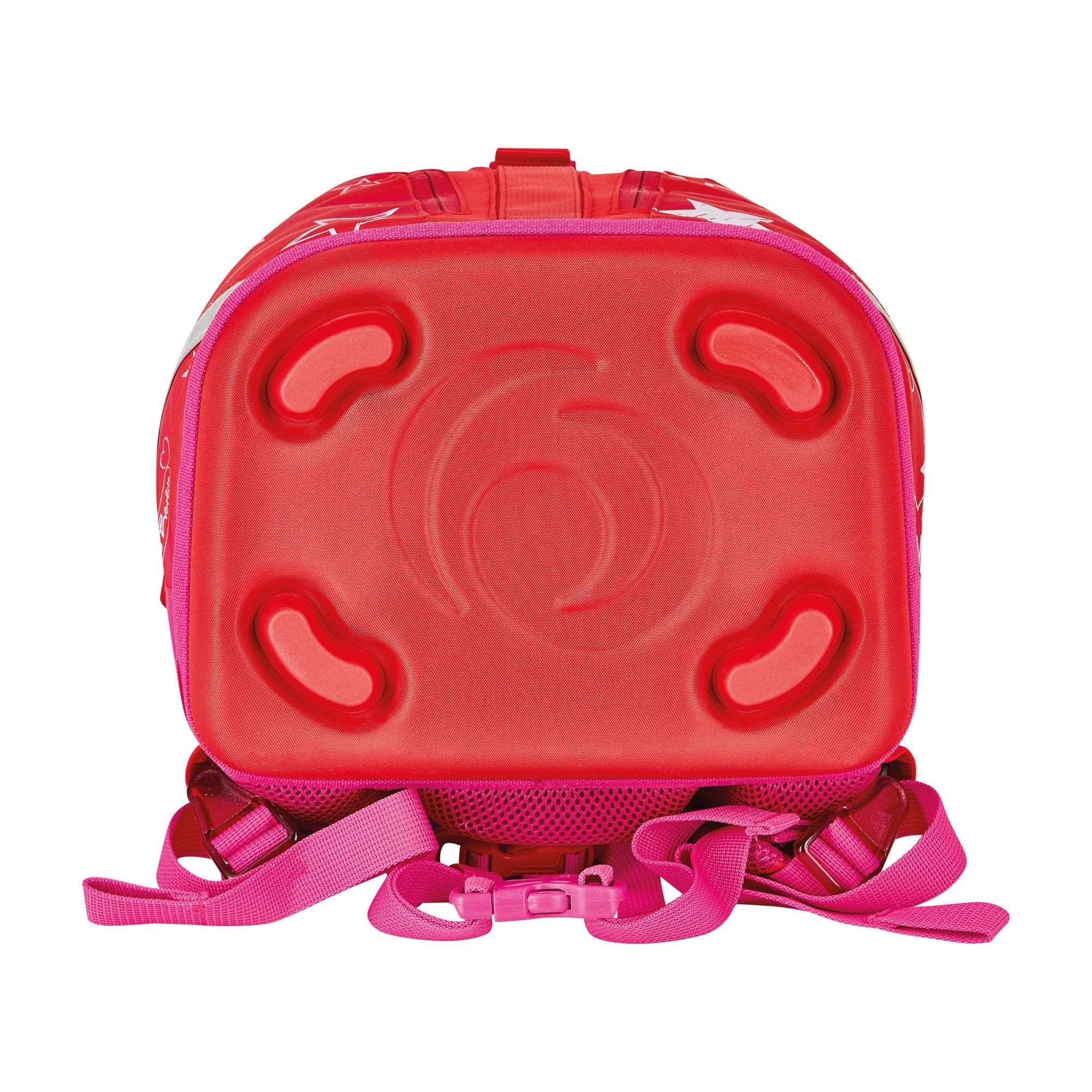 Herlitz Softlight Plus Stars&Strips Juego De Mochila Escolar Chica Poliéster Rosa, Rojo