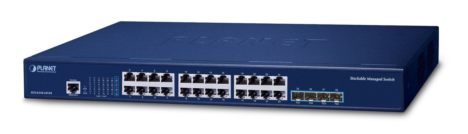 EAN 4711605286657 - PLANET Layer 3 24-Port 10/100/1000T Gestionado L3 Gigabit Ethernet (10/100/1000) 1U Azul imagen 1