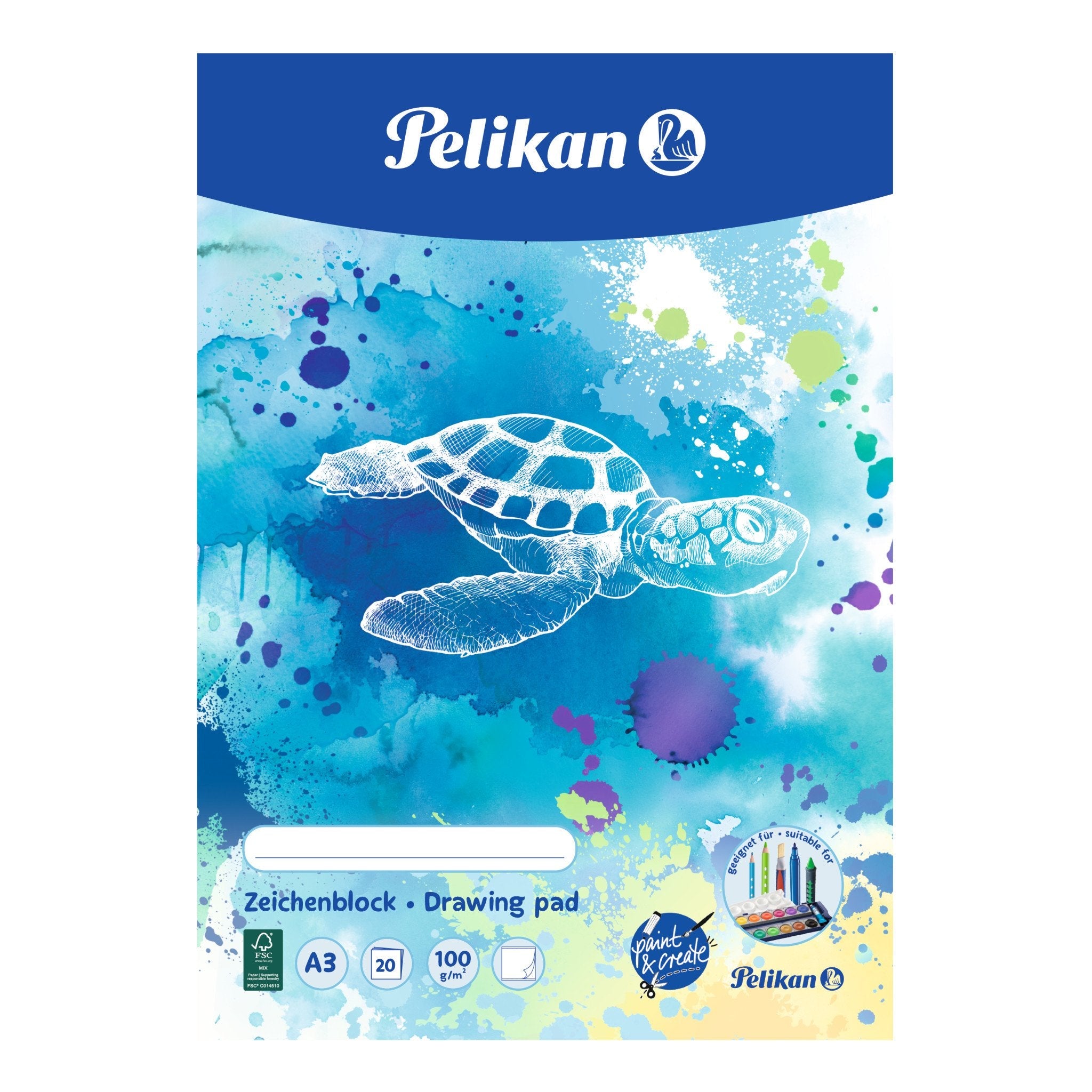 Bloc De Dibujo Pelikan A3 C3/20 20 Hojas 20 Hojas