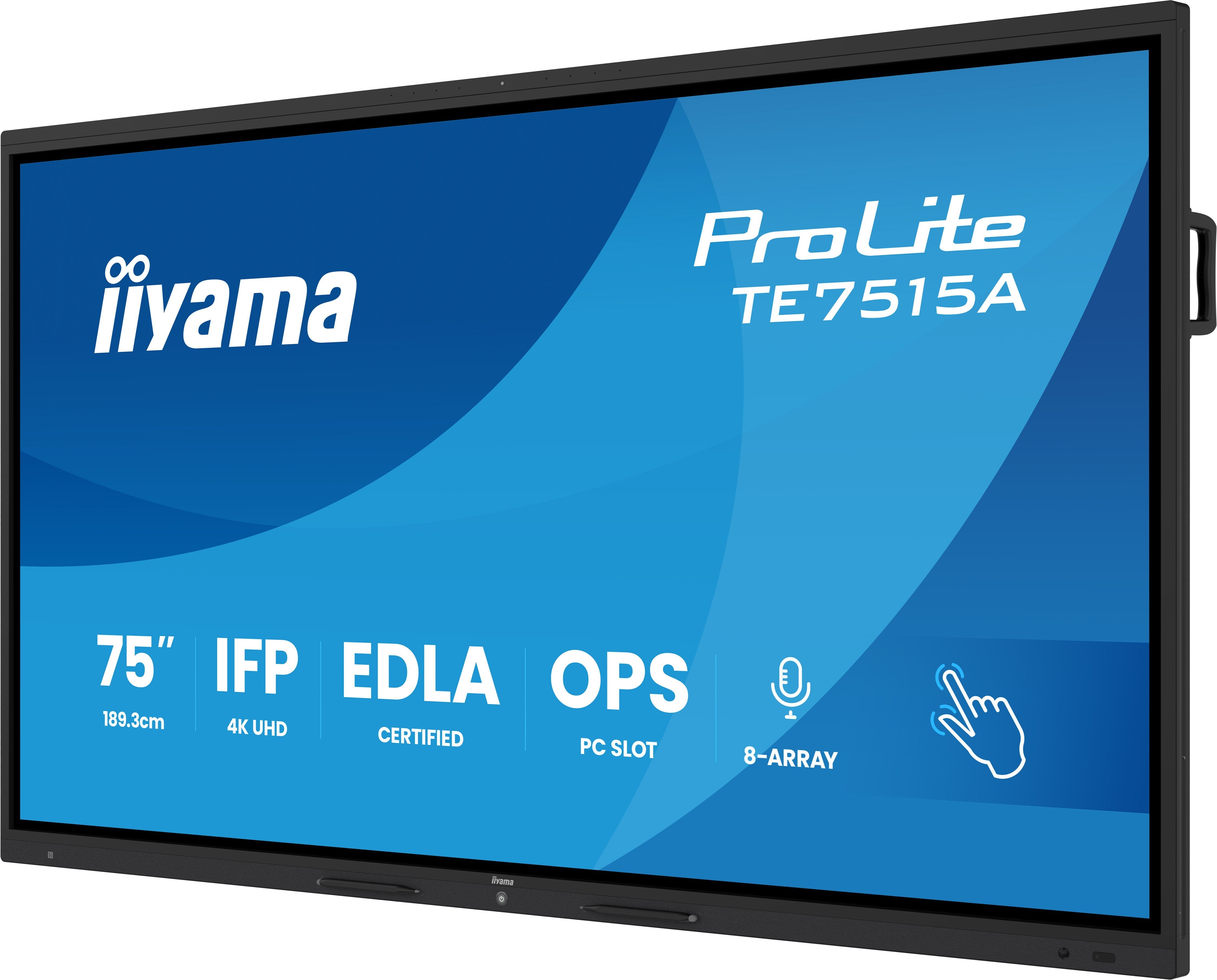 EAN 4948570124855 - iiyama TE7515A-B1AG pantalla de señalización Panel plano interactivo 190,5 cm (75") Wifi 550 cd / m² 4K U imagen 3