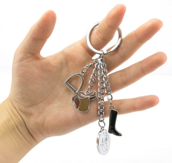 EAN 4024023118616 - TROIKA KR13-17/CH llavero y llavero tipo cartera Anilla de llavero Negro, Marrón, Plata imagen 3