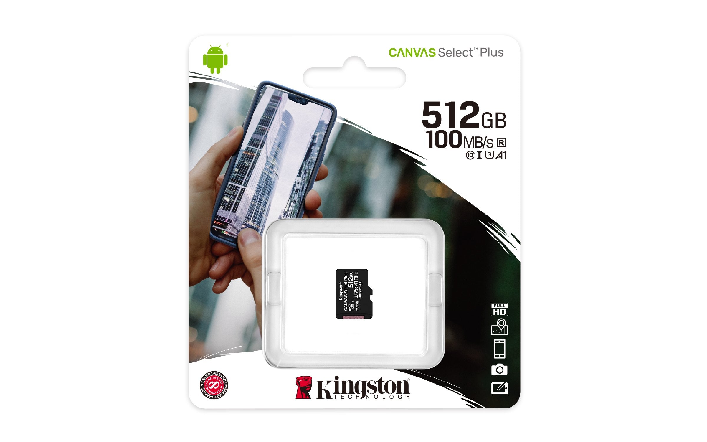 EAN 740617299250 - Kingston Technology Canvas Select Plus MicroSDXC UHS-I Clase 10 imagen 3