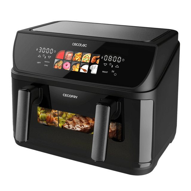 EAN 8435771921728 - Cecotec Cecofry&Grill Duoheat 10000 Doble 10 L Independiente 2800 W Freidora de aire caliente Negro imagen 3