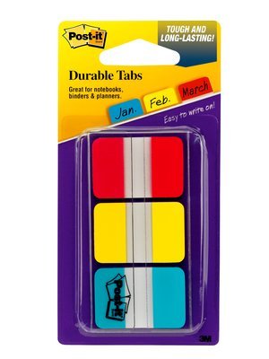 Post-It Index Rigido Rojo Azul Amarillo - 3 Dispensadores Std 3x22