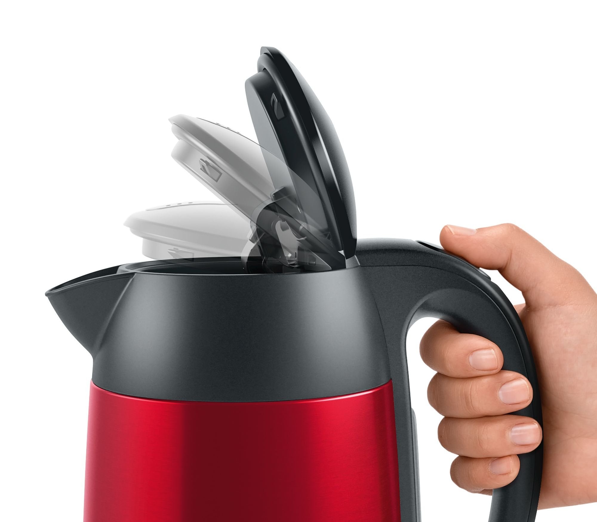 EAN 4242005188055 - Bosch TWK3P424 tetera eléctrica 1,7 L 2400 W Gris, Rojo imagen 5