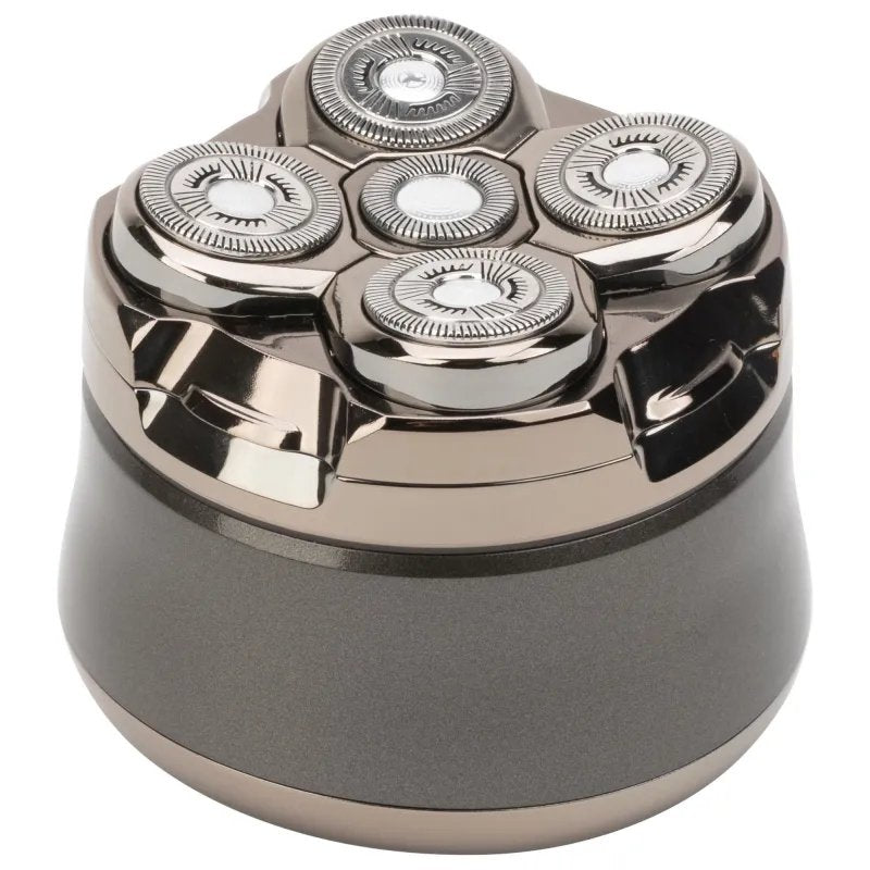 Afeitadora Jata Recargable Para Cabeza, Hasta 120 Minutos, 5 Cabezales Flotantes, Color Plata, Jbma1444