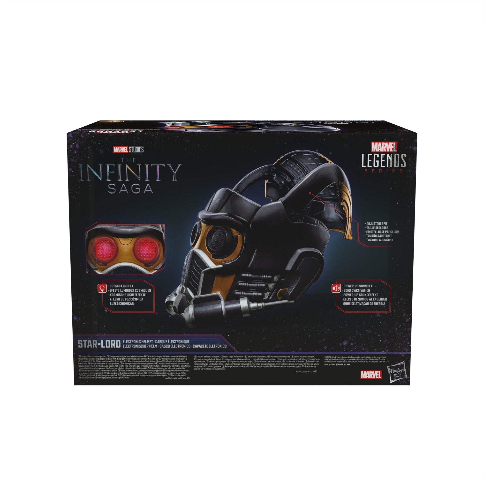 Replica Hasbro 1:1 Marvel Legends Infinty Saga Casco Electronico Star Lord
