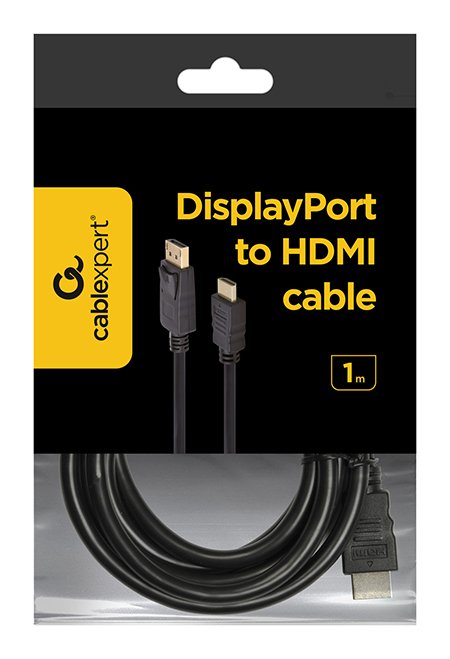 EAN 8716309079990 - Gembird DisplayPort - HDMI, 1m HDMI tipo A (Estándar) Negro imagen 5