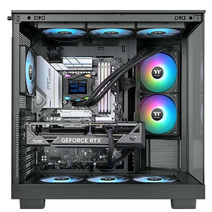 EAN 4711658540270 - Thermaltake LA240-S ARGB Placa base Kit de refrigeración líquida 12 cm Negro 1 pieza(s) imagen 6