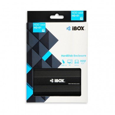 I-Box Caja Externa Usb 2.0 Para Disco Duro 2.5" (Hdd) Negro Hd-01