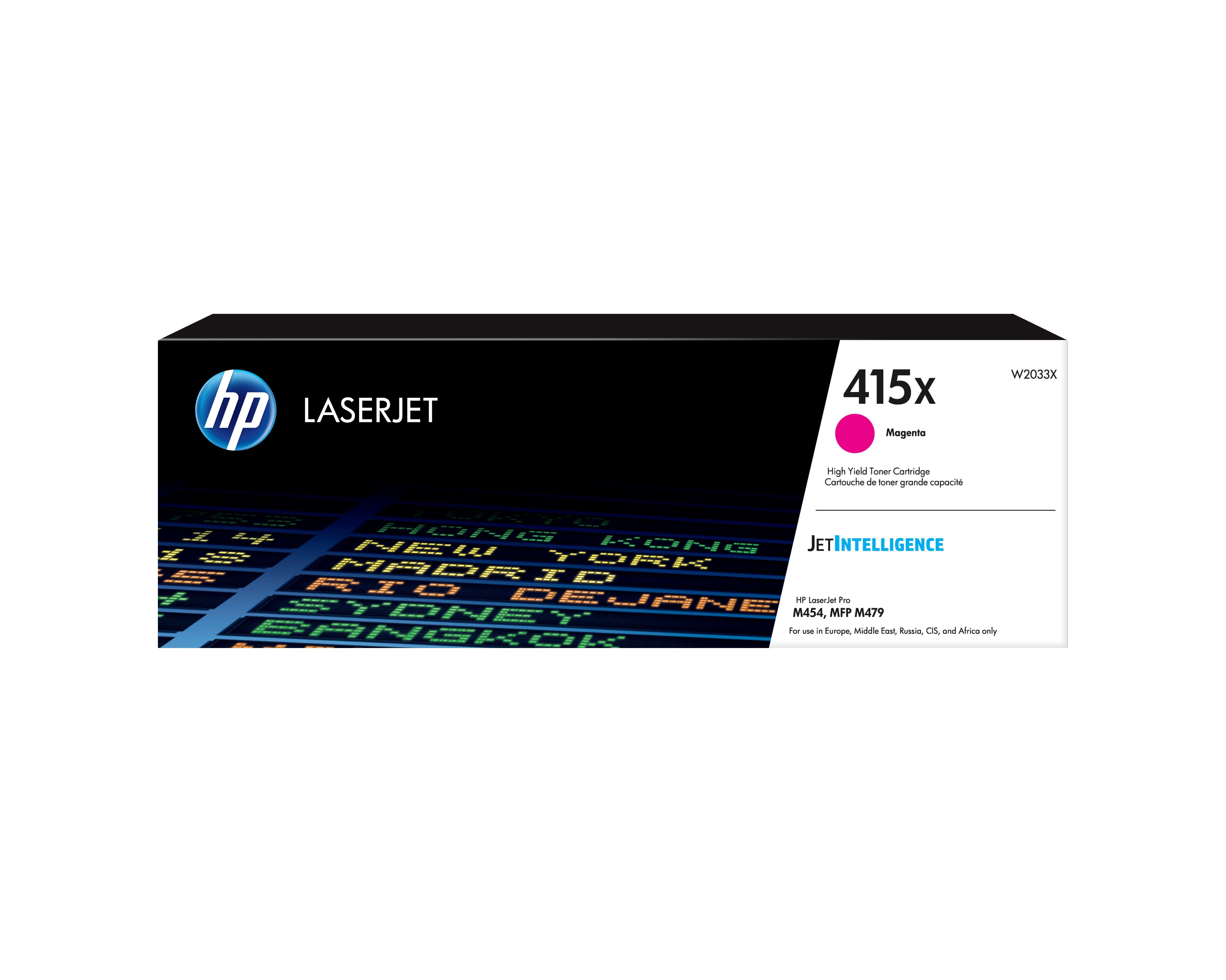 EAN 0192018046412 - HP 415X High Yield Magenta Original LaserJet Toner Cartridge cartucho de tóner 1 pieza(s) imagen 1