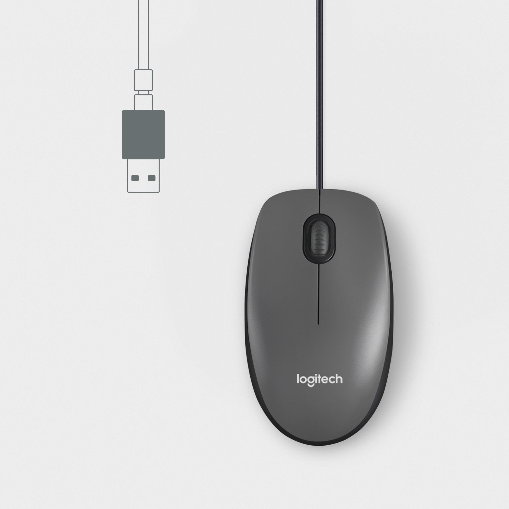Ratón Con Cable Logitech M100 910-005003 - Usb 2.0 · 1000dpi · Negro
