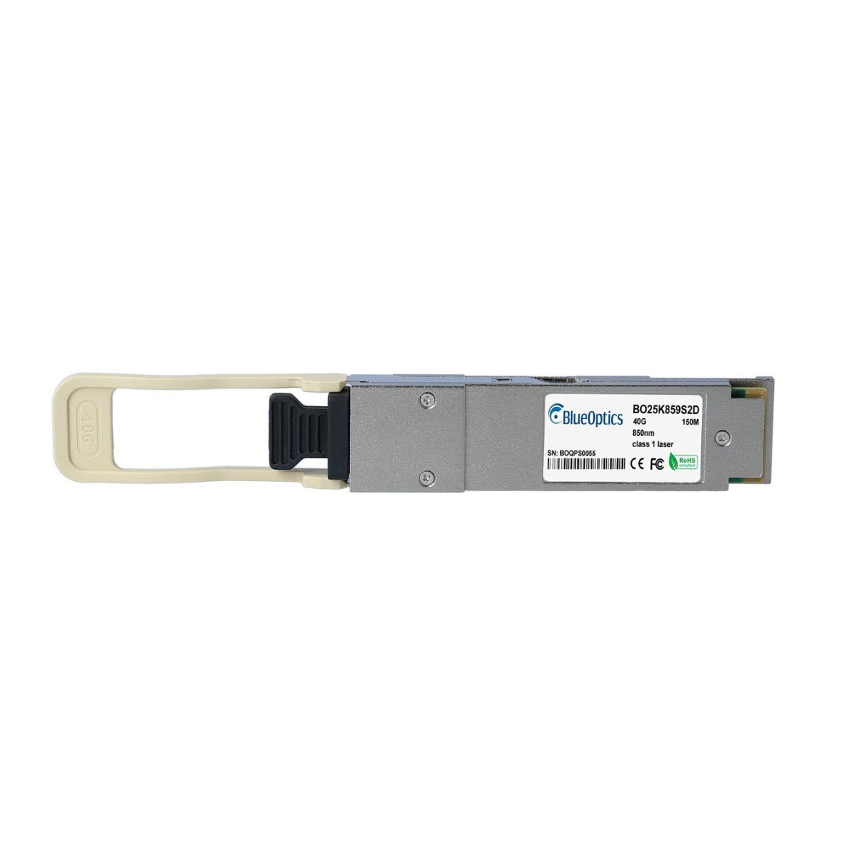 Blueoptics Qsfp+ 40g 40gbase-Sr4 850nm 150m Mpo Mmf Transceiver( Qsfp-40g-Sr)