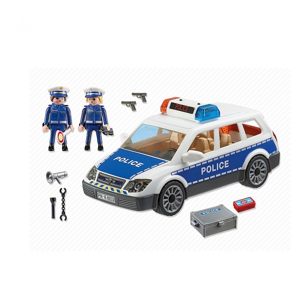 Playmobil Policia Coche De Policia Con Luces Y Sonido