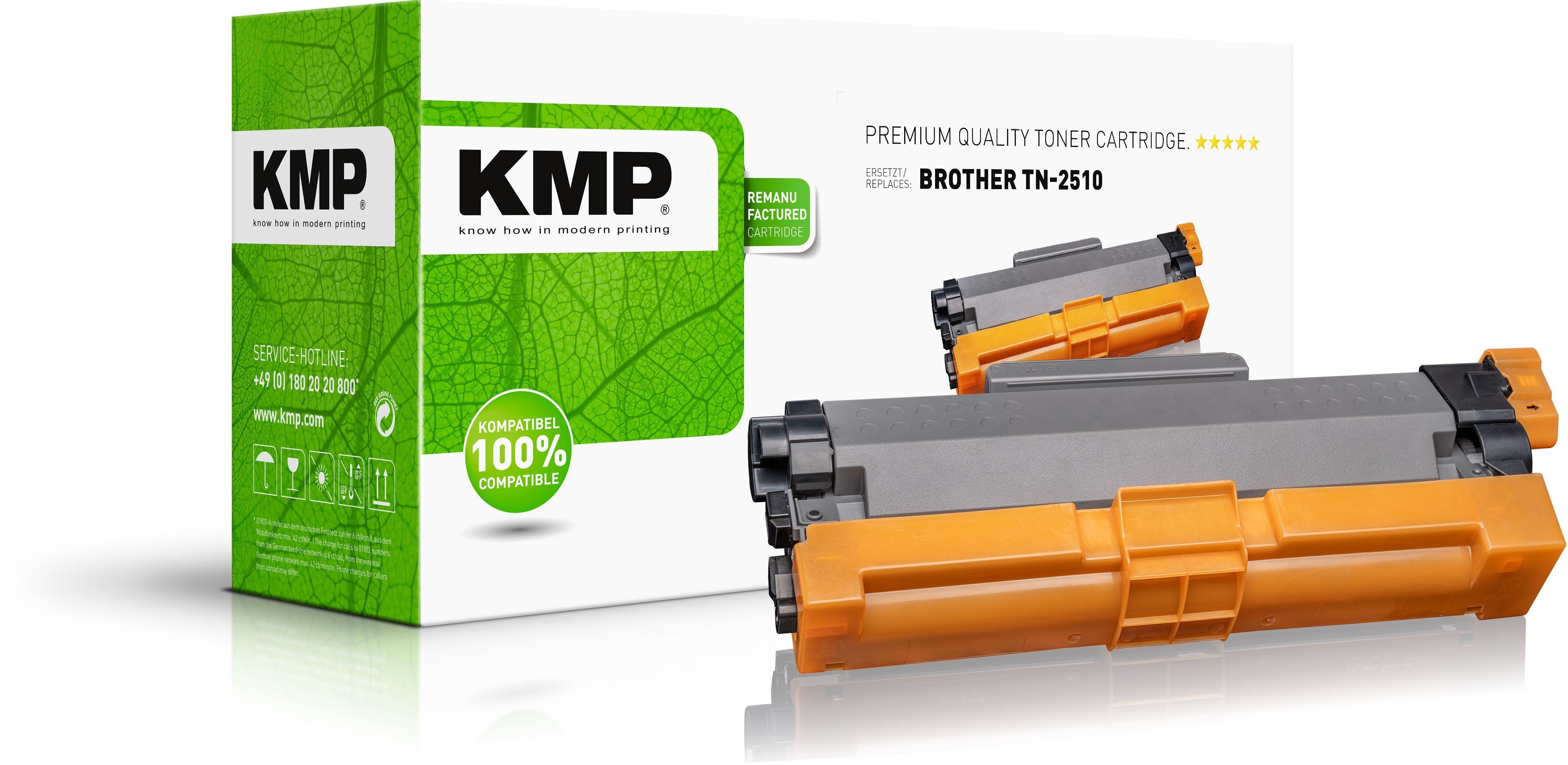 Tóner Compatible Para Brother Kmp Negro Kompatibel Mit Tn-2510