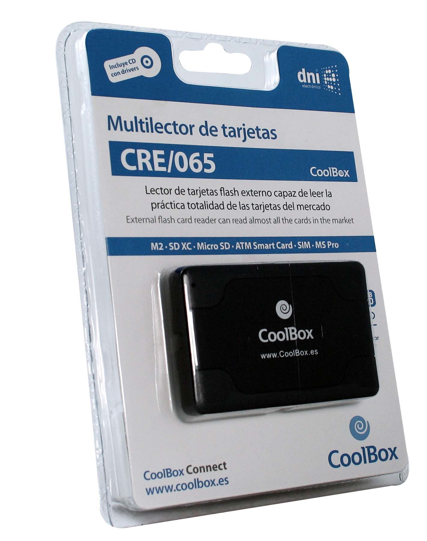 EAN 8437013799287 - CoolBox CRE-065 lector de tarjeta USB 2.0 Negro imagen 2