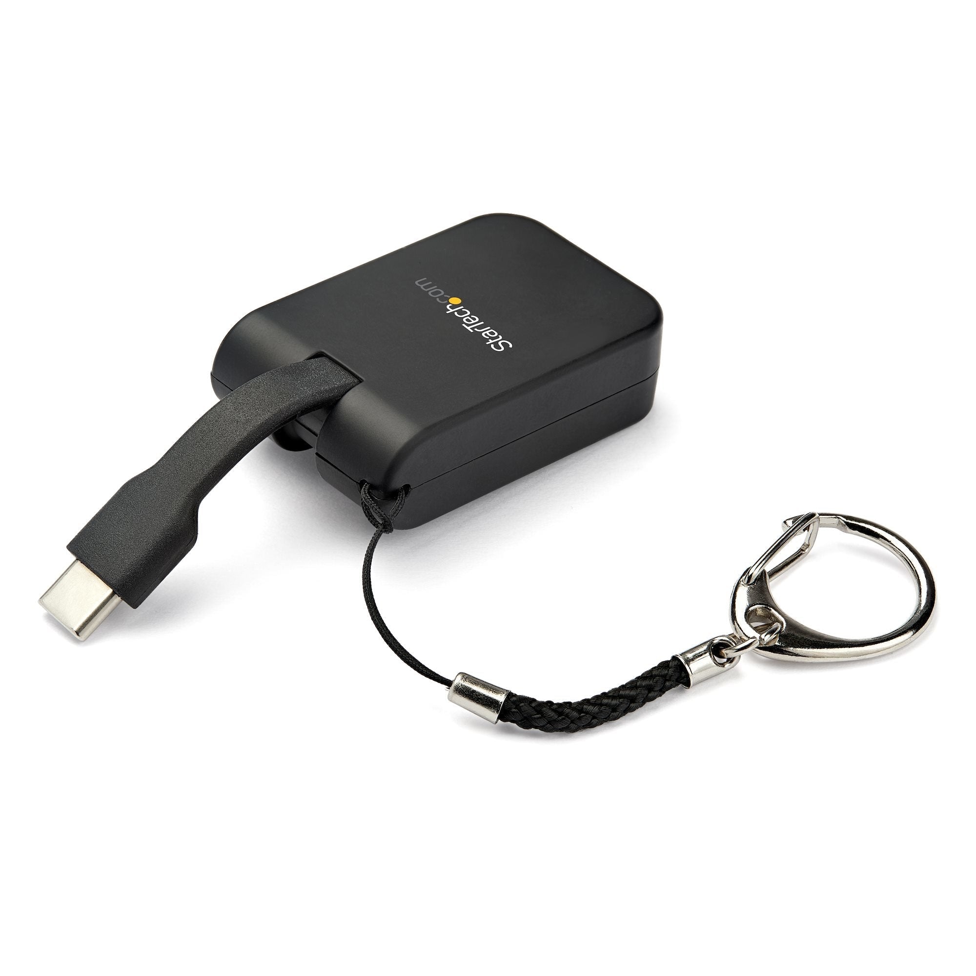 Startech.Com Adaptador Portátil Usb-C A Vga Con Llavero De Conexión Rápida, Usb Tipo C, Salida Vga (D-Sub), 1920 X 1080 Pixeles