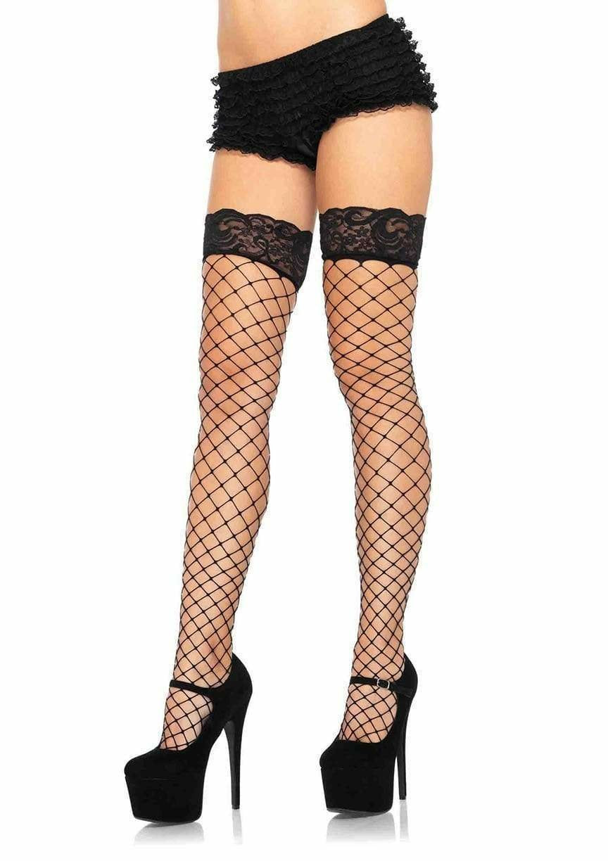 Leg Avenue - Medias De Red & Encaje Negro