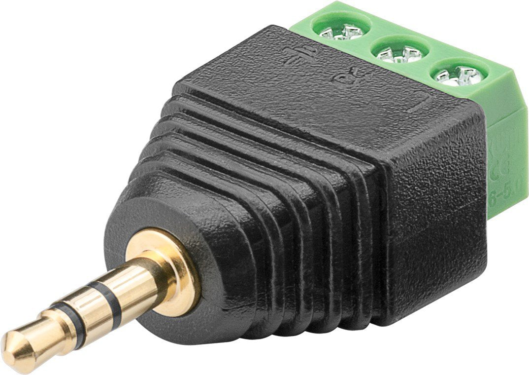 Goobay 76745 Cambiador De Género Para Cable 3.5 Mm 3-Pin Negro