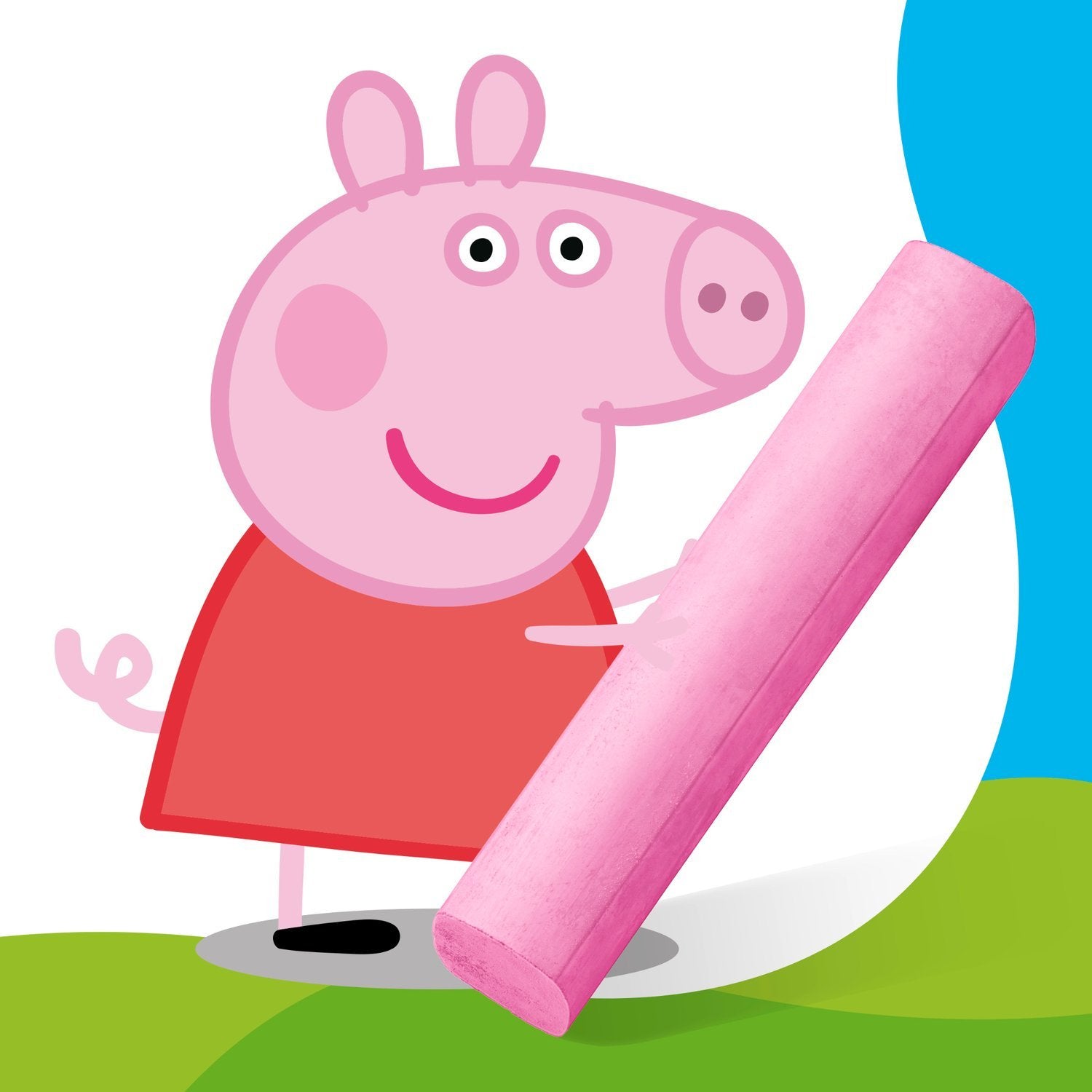 Staedtler Noris Junior Tizas Para Suelo Peppa Pig Set De 6 Para Aceras Y Asfalto Para Niños Para Grandes Superficies Perfectas Para Manos Pequeñas