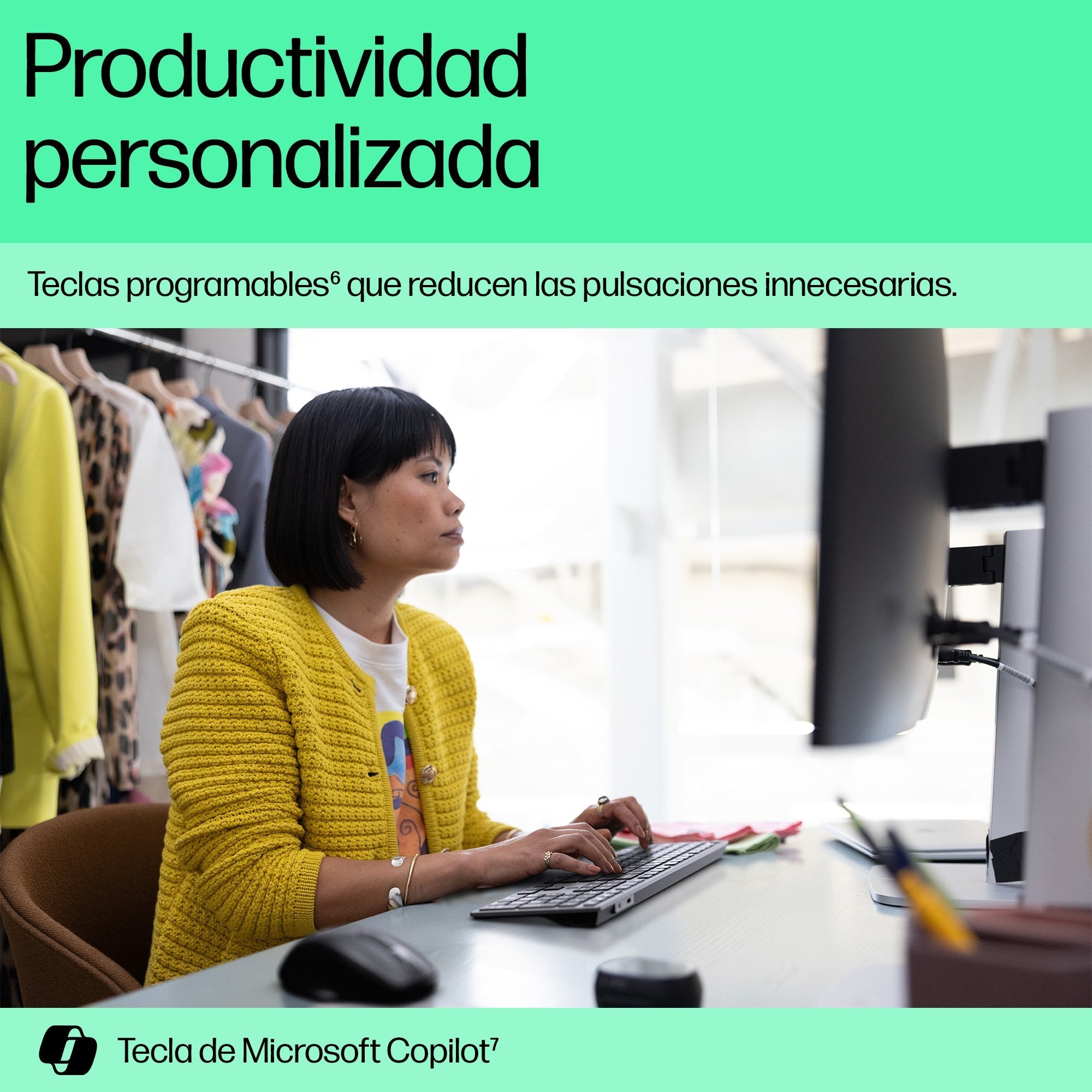 EAN 0198122141272 - HP 725 Multi-Device Rechargeable Wireless Keyboard teclado Hogar / Oficina RF Wireless + Bluetooth Gris imagen 6