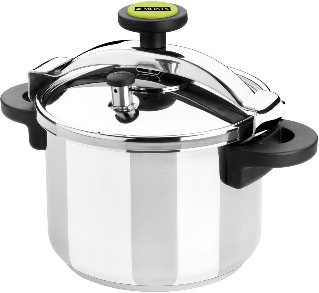 Olla A Presión Monix Classica M530002 Ø22cm 6l Acero Inoxidable Apta Para Inducción