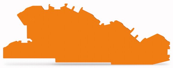 Wago 2005-7692 Abschluss-Und Zwischenplatte,,Orange