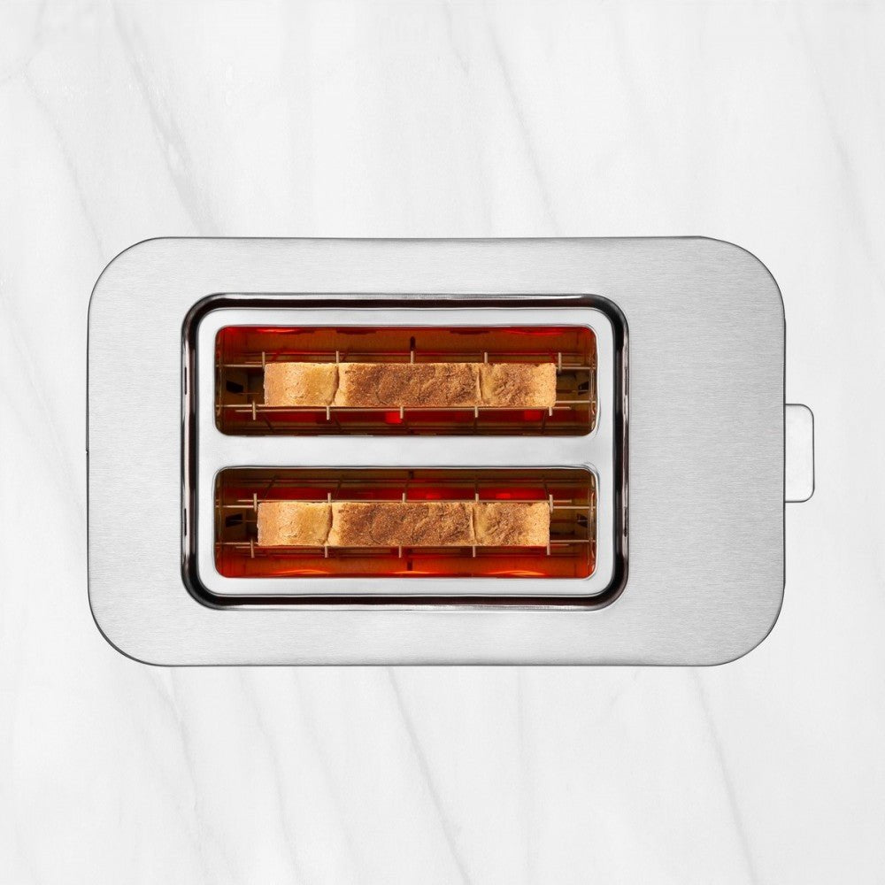 Tostadora Ufesa 71305542 Duo Delux Con 2 Ranuras 850w Inox/Negro