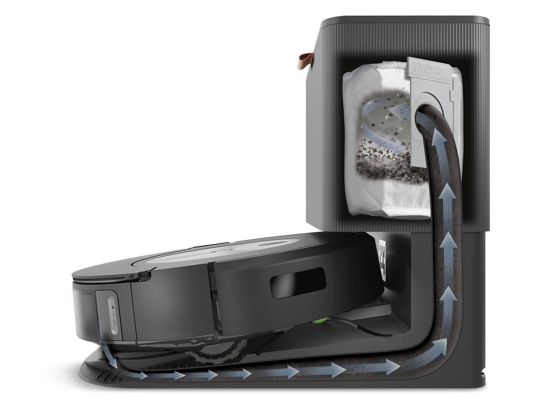 Robot Roomba Combo J7+ Aspiradora Robotizada Bolsa Para El Polvo Negro, Acero Inoxidable