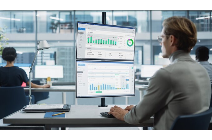 Kensington Brazo Vertical Para Dos Monitores Hasta 81,3 Cm (32") K53802ww