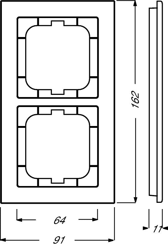 EAN 4011395156964 - Busch-Jaeger 1754-0-4438 placa de pared y cubierta de interruptor Blanco imagen 2