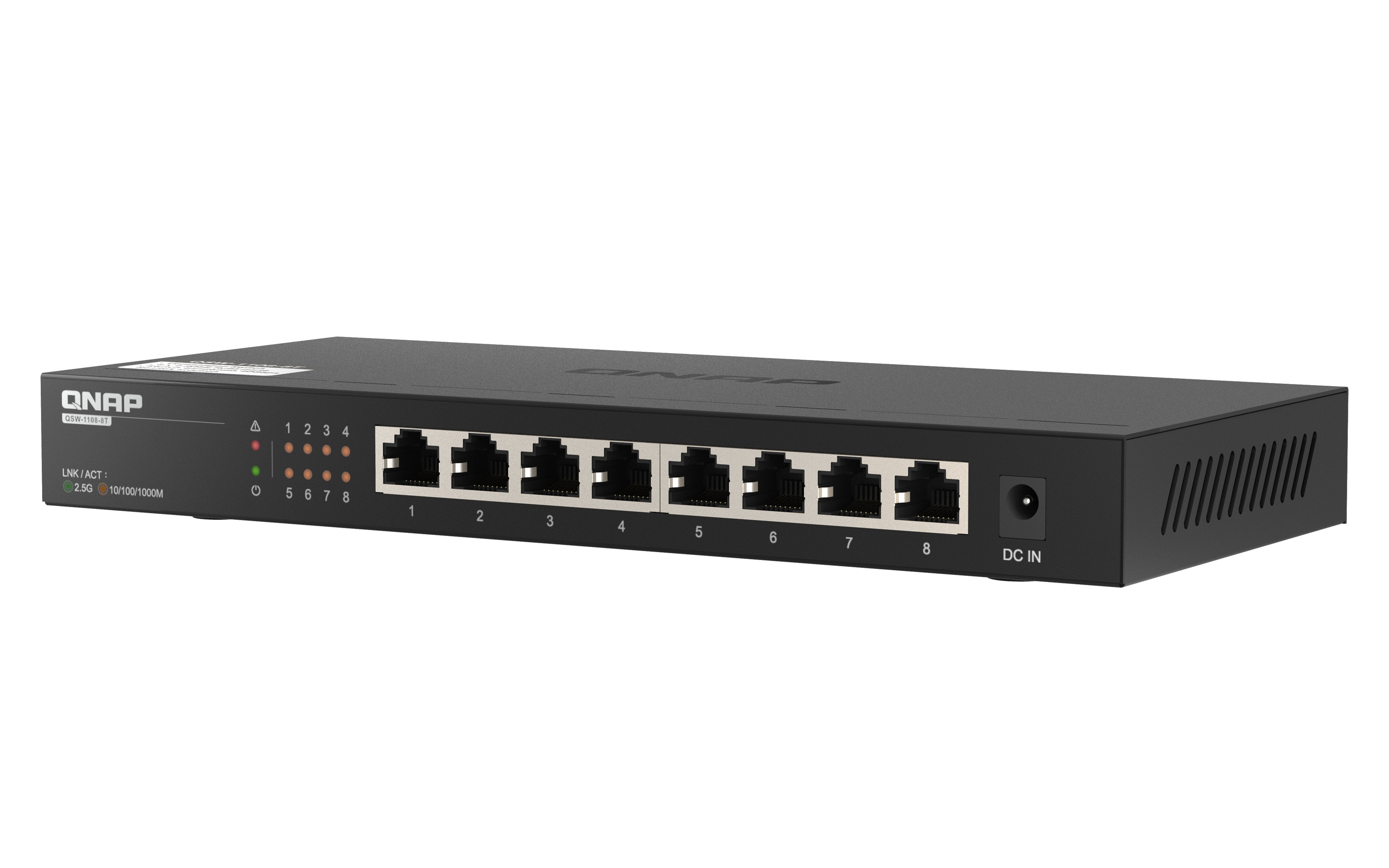 EAN 4713213519851 - QNAP QSW-1108-8T switch No administrado 2.5G Ethernet (100/1000/2500) Negro imagen 4