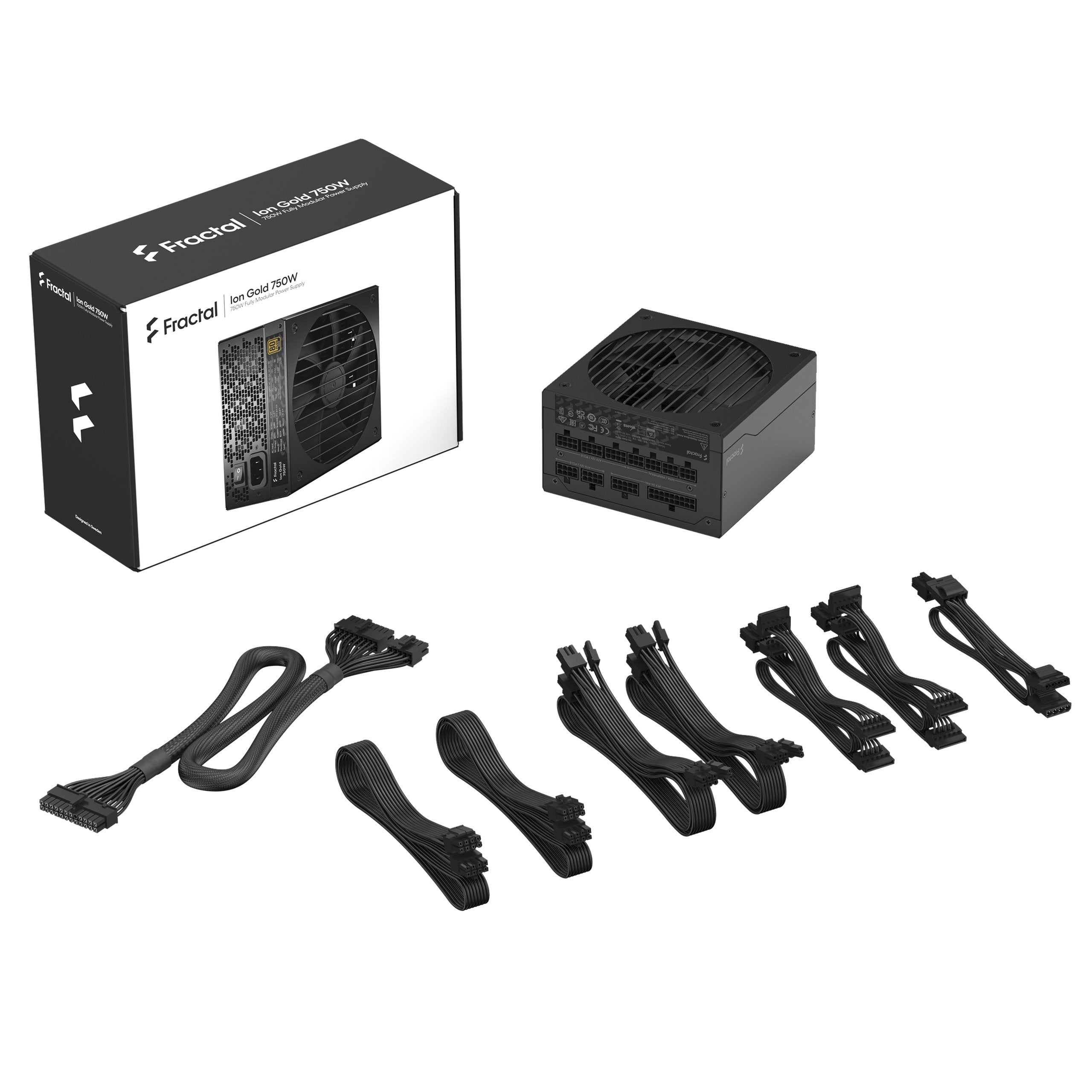 EAN 7340172702795 - Fractal Design Ion+ 750W Gold unidad de fuente de alimentación 24-pin ATX ATX Negro imagen 8