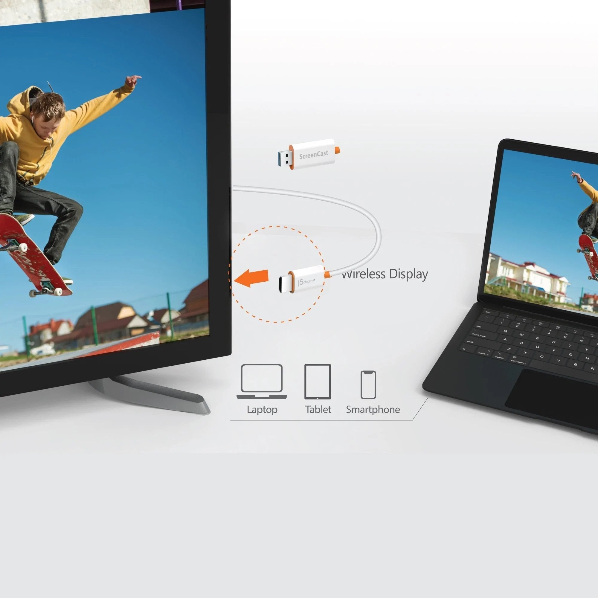 EAN 4712795085471 - j5create SCREENCAST WIRELESS DISPLAY adaptador de pantalla inalámbrico imagen 8
