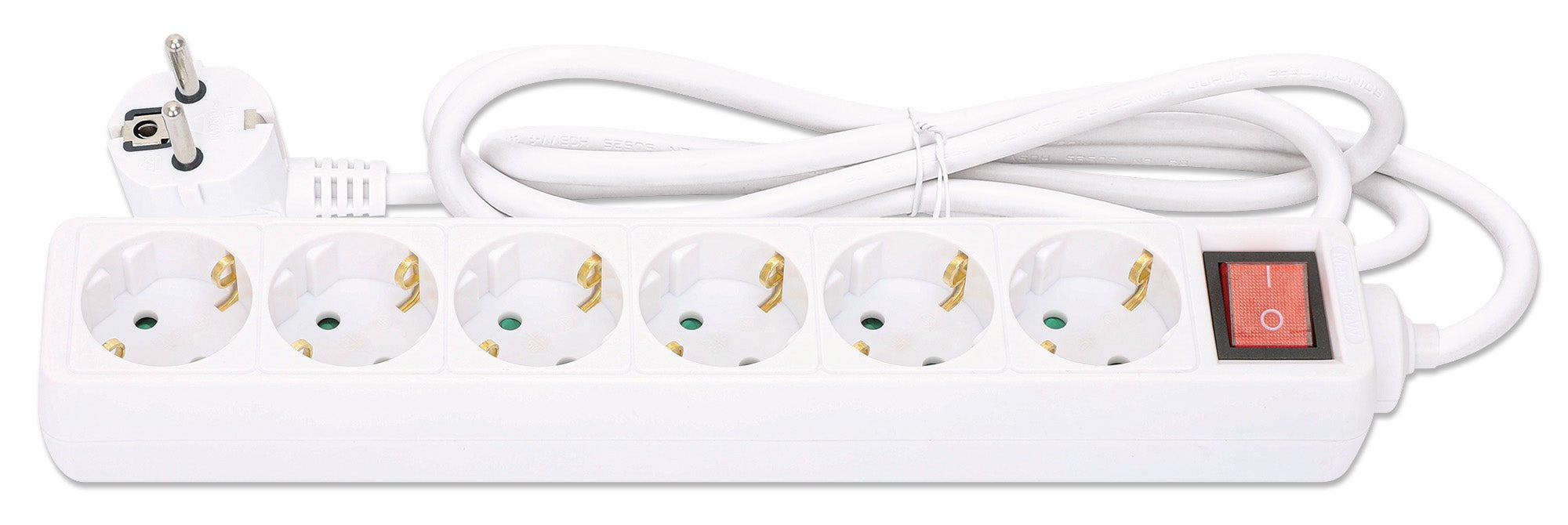 EAN 0766623168335 - Manhattan 168335 base múltiple 2 m 6 salidas AC Interior Blanco imagen 5