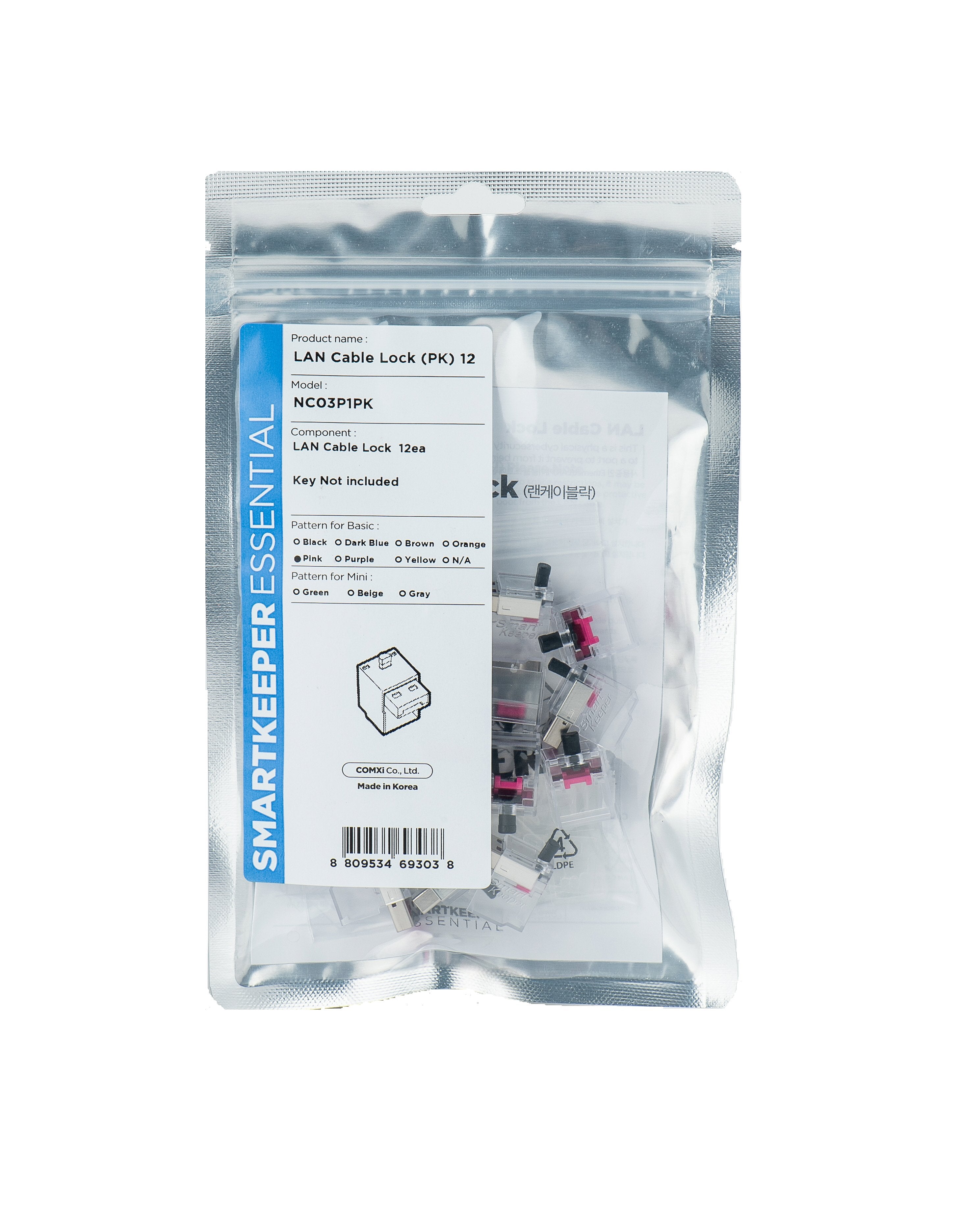 EAN 8809534693038 - Smartkeeper NC03P1PK bloqueador de puerto RJ-45 Rosa 1 pieza(s) imagen 1