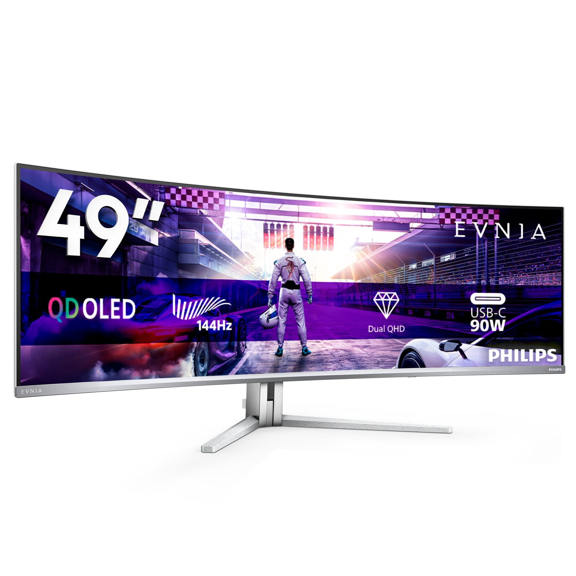 EAN 8712581803926 - Philips Evnia 8000 49M2C8900L/00 pantalla para PC 124,2 cm (48.9") 5120 x 1440 Pixeles Dual QHD QD-OLED B imagen 4