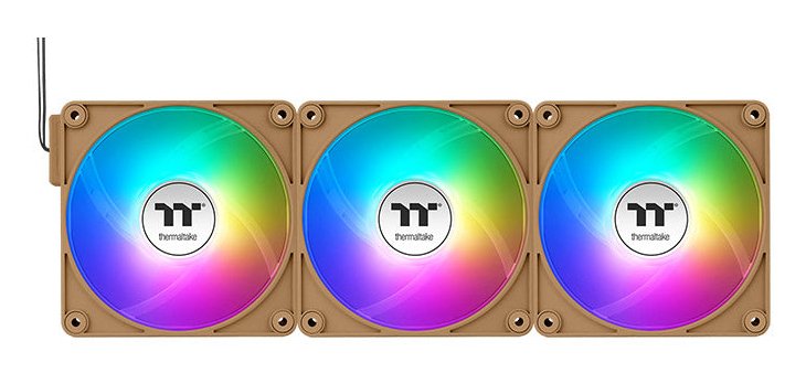 EAN 4711475649941 - Thermaltake CT120 EX Reverse ARGB Sync PC Carcasa del ordenador Ventilador 12 cm Marrón, Arena 3 pieza(s) imagen 3