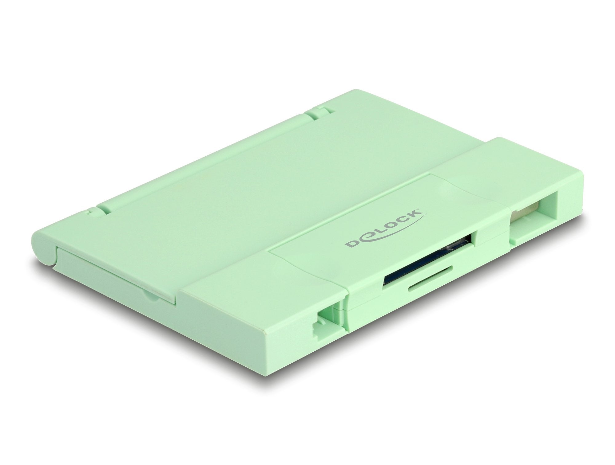 Delock Card Reader Usb 5 Gbps Usb Type-C Typ-A Für Sd Und Micro Sd Speicherkarten Mit Praktischem Speicherkarten Etui - Mint