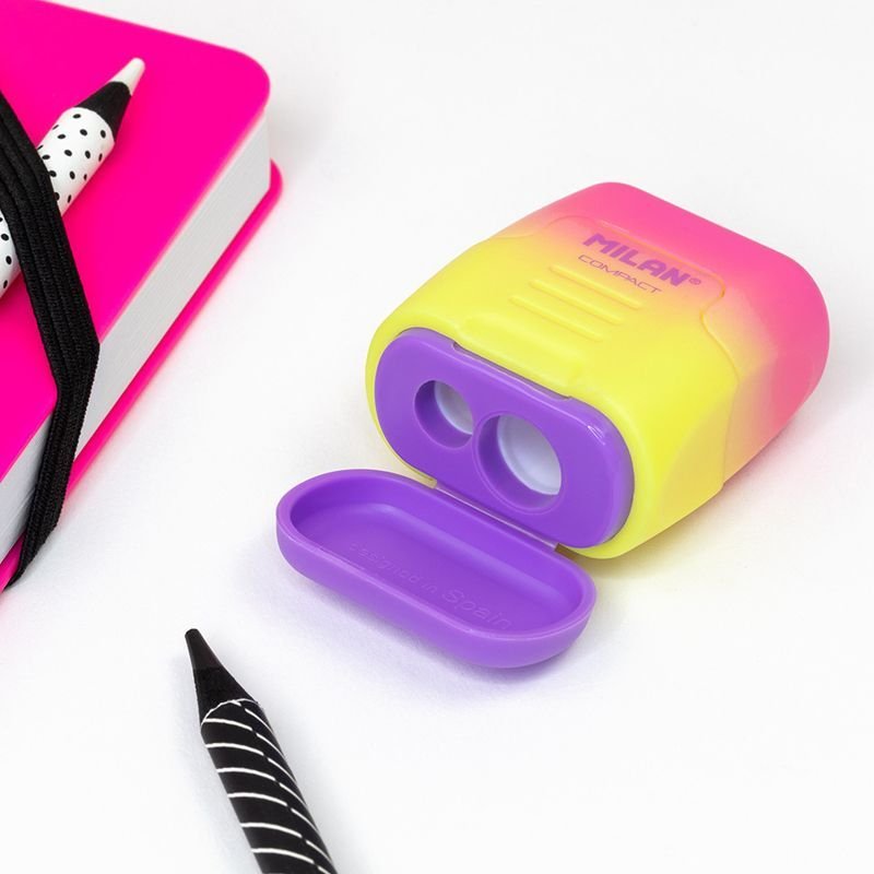 EAN 8411574084235 - Milan 20166224SN sacapuntas Sacapuntas manual Verde, Rosa, Violeta, Amarillo imagen 6