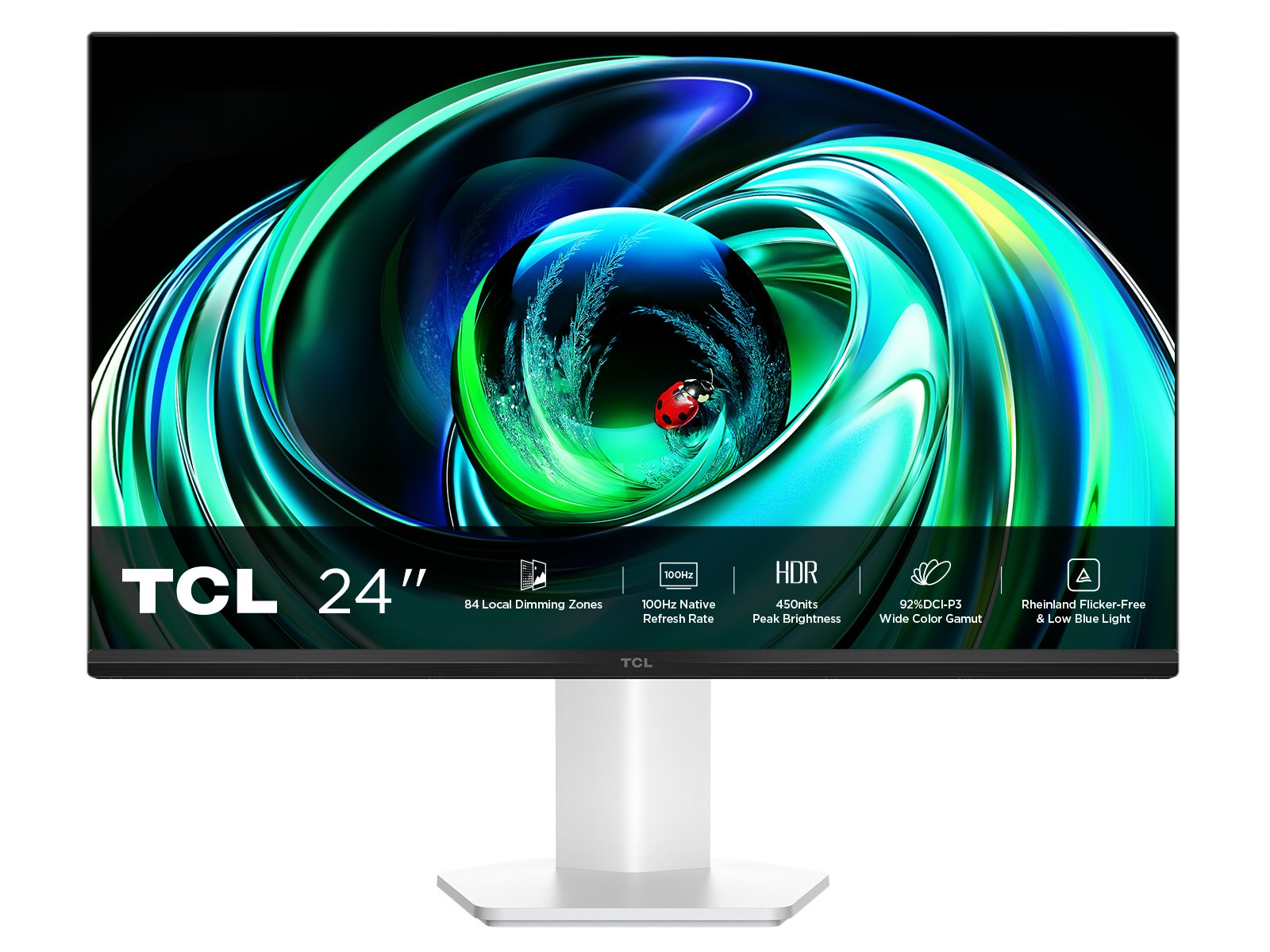 EAN 5901292529055 - TCL 24G54 pantalla para PC 60,5 cm (23.8") 1920 x 1080 Pixeles Full HD QLED Blanco imagen 1