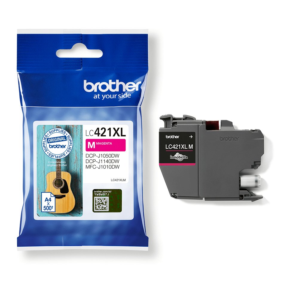 Tinta Original Brother Lc-421xlm Lc421xlm Alta Capacidad Magenta