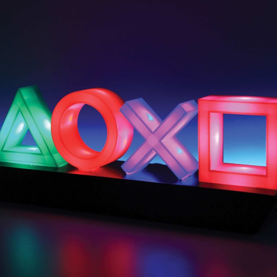 Lámpara Decorativa Paladone Playstation Icons 3 Modos De Iluminación 3*Aaa Salida Usb