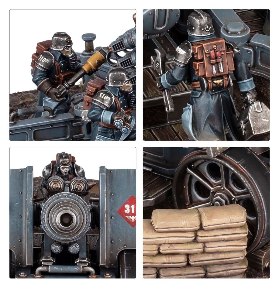 Warhammer 40k - Astra Militarum Equipe D'Artillerie De Krieg