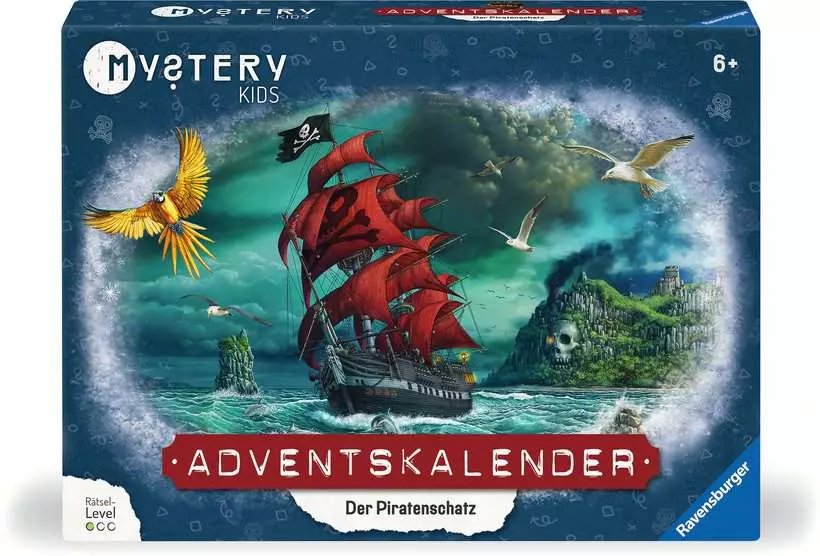 Ravensburger Mystery Kids Advent Calendar "The Pirate Treasure", Juego De Rompecabezas 20186