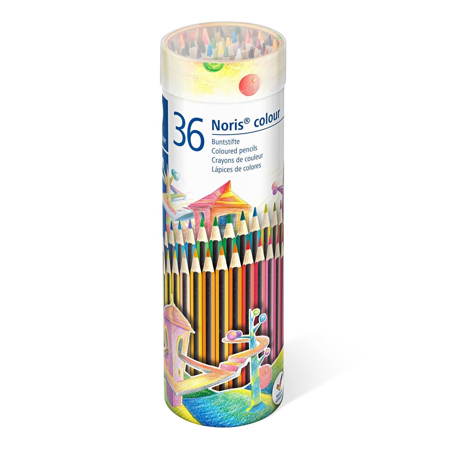 Staedtler Lápices De Colores Noris Colour Surtidos En Bote Metálico De 36