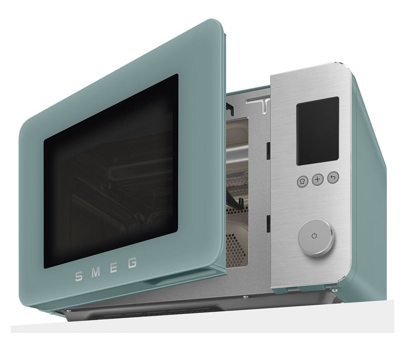 EAN 8017709356613 - Smeg MOC02EGMEU microondas Verde Microondas combinado Encimera 27 L 1450 W imagen 9