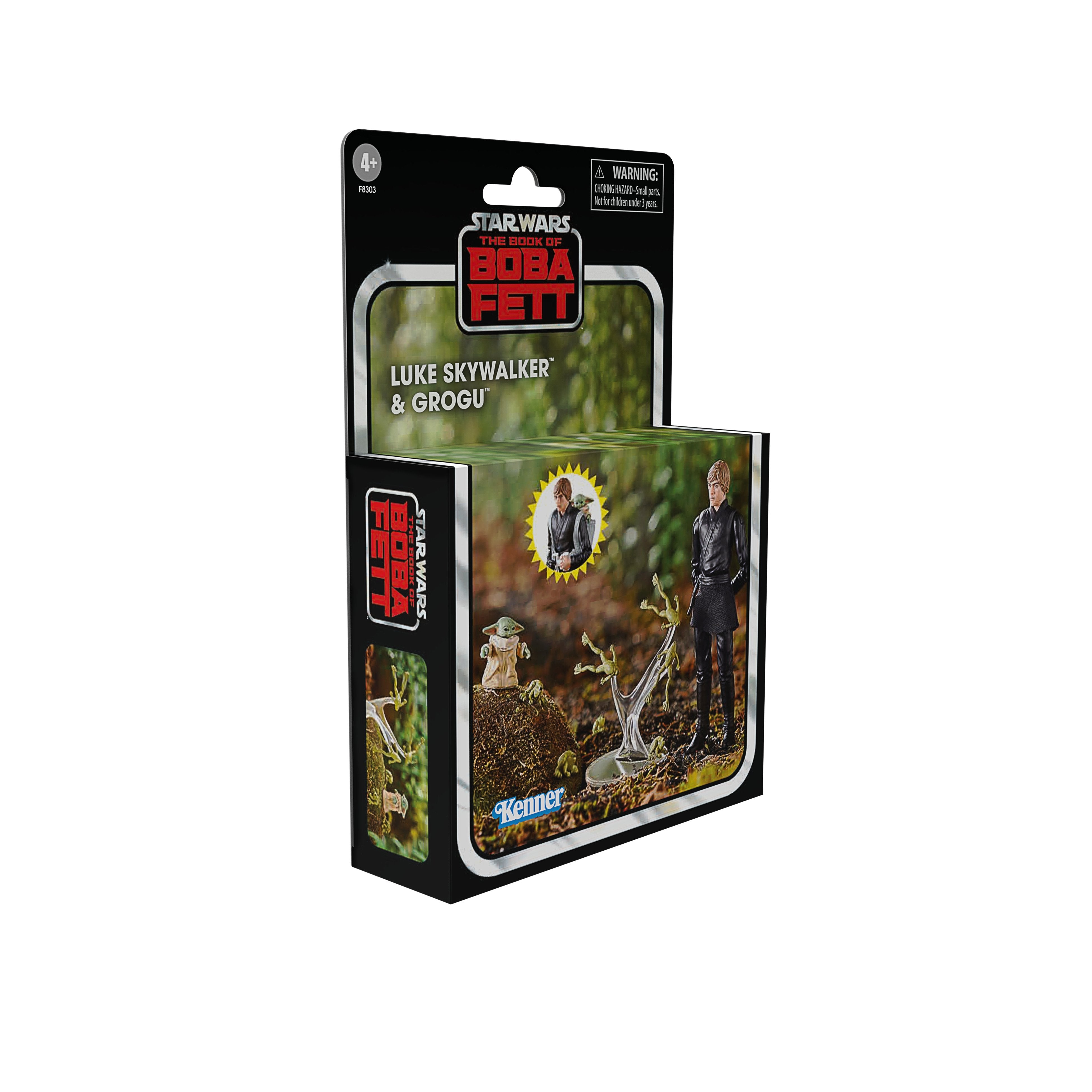 Figuras Luke Skywalker & Grogu El Libro De Boba Fett Star Wars 9,5cm