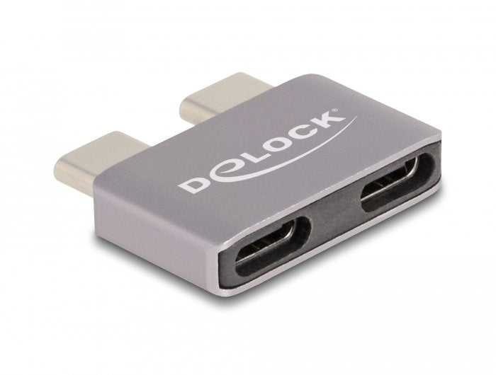 Delock 60055 Adaptador Usb 40 Gbps Usb Type-C 2 X Macho A 2 X Hembra Protector De Puerto De Metal