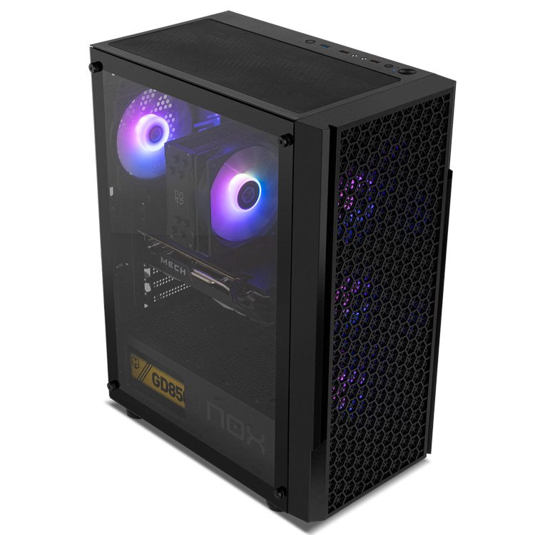 Caja Nox Infinity Beta Semitorre Atx Airflow Argb Rainbow
